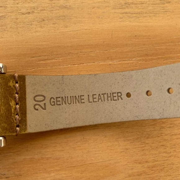 August Steiner Champagne Dial Brown Leather Ladies Watc - Picture 7 of 13